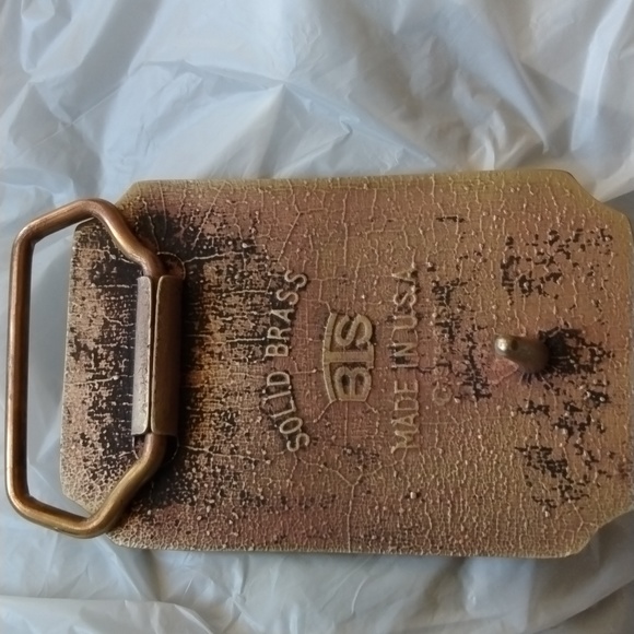 Vintage BTS Solid Brass Ducks  Geese Buckle + Free Belt